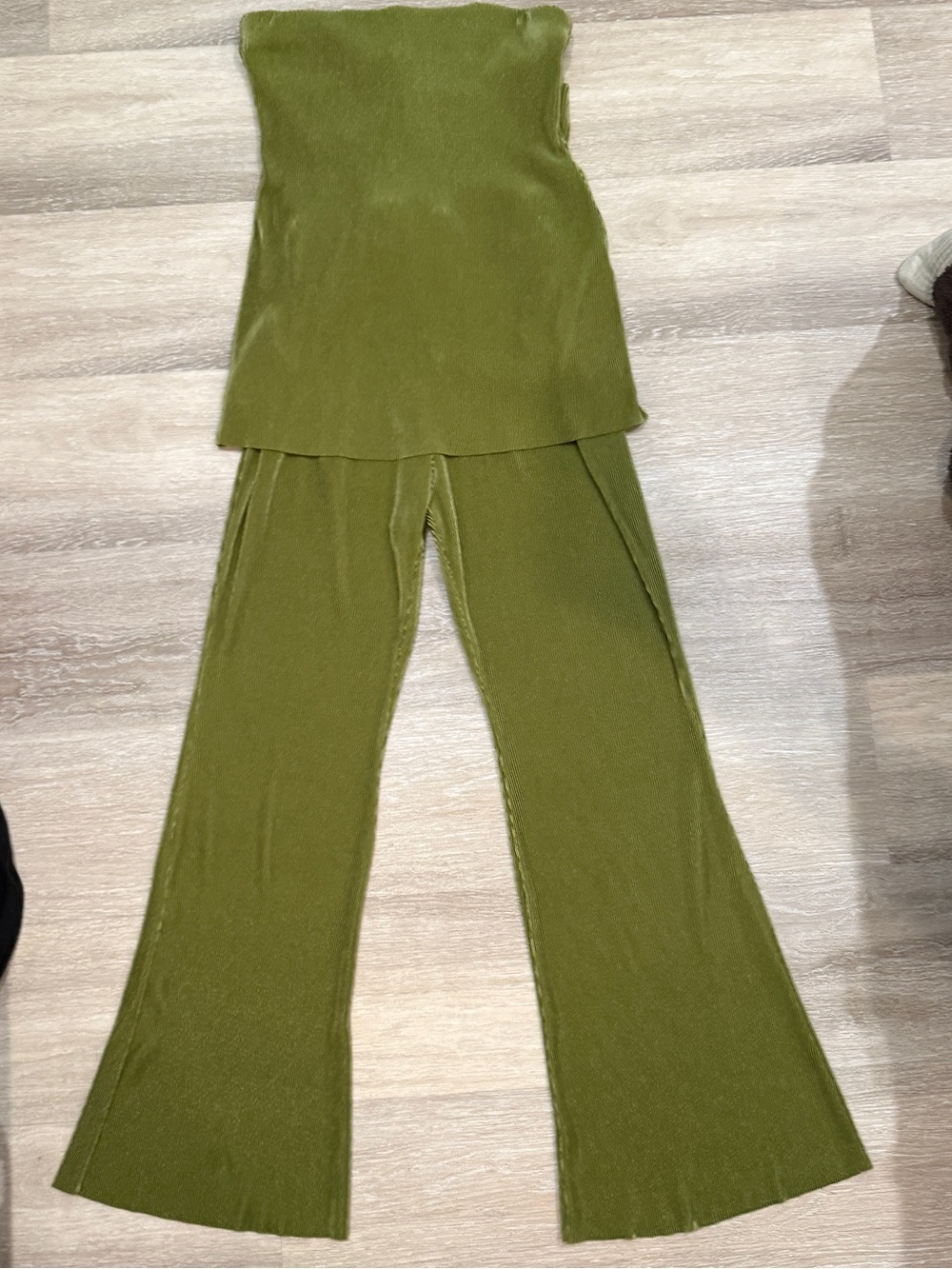 Hello Molly Olive Green Velvet Mini Skirt
